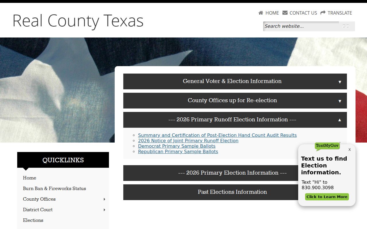 Real County warrant search: county directory of public offices and court roles